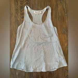 Silver Sequin Top